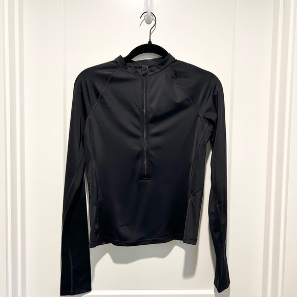 Nike SKIMS Black Long Sleeve Half Zip Performance Training Top Women’s Large - Picture 2 of 8